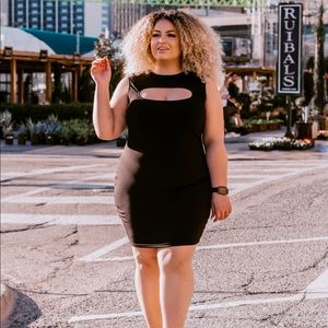curve girl Dresses - Cut out mini dress curve girl Dresses - Cut out mini dress